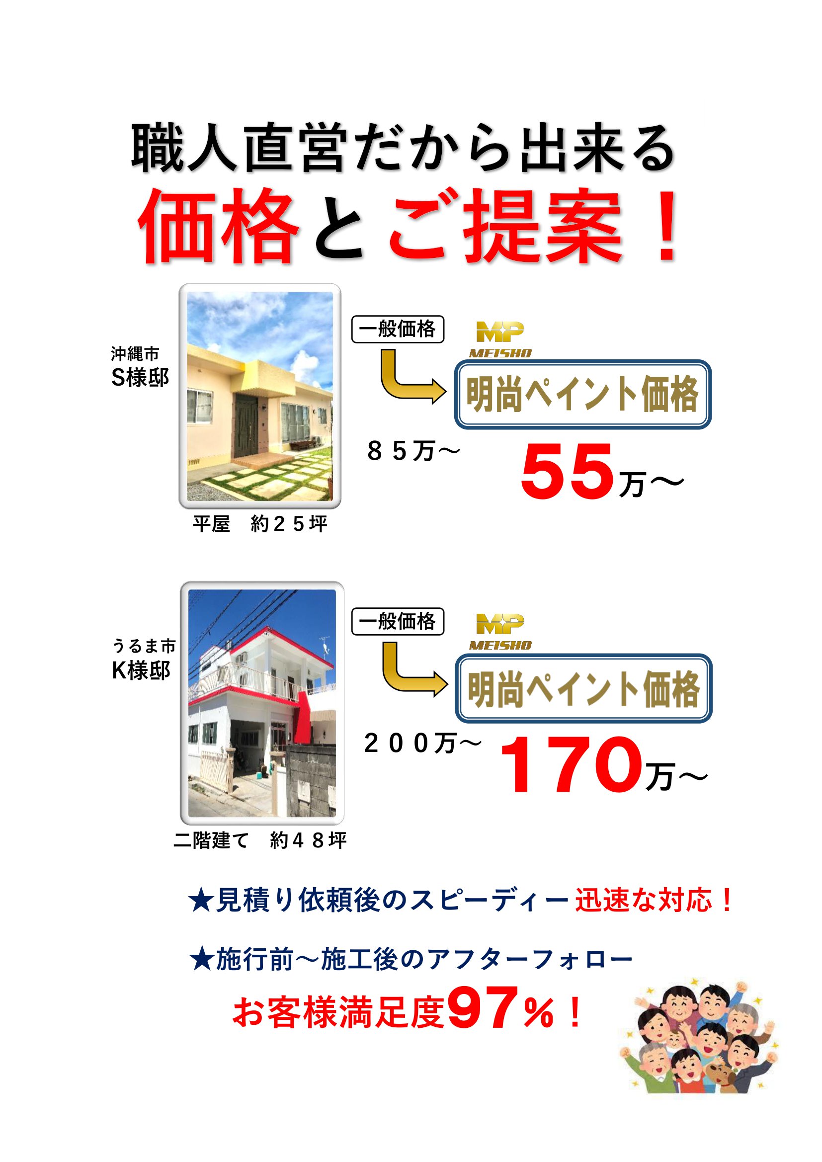 職人直営だから出来る 価格とご提案!